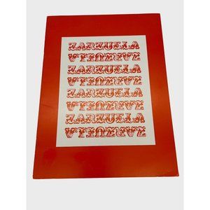 Vintage 1970s Fiesta in Madrid Zarzuela Musical Play Program Off Broadway